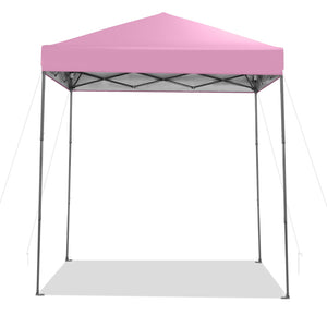 6.6 x 6.6 Feet Outdoor Pop-up Canopy Tent with UPF 50+ Sun Protection
