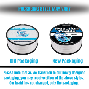 Reaction Tackle Braided Fishing Line - Aqua Camo