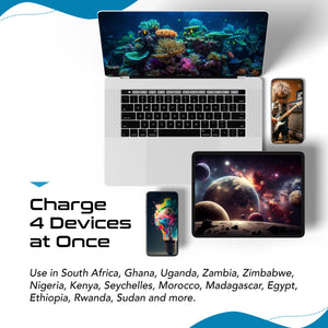 Africa Travel Adapter Set | Type E/F, G, M - USB & USB-C Ports + 2 US Outlets (PAK-AF) - TRAPSKI