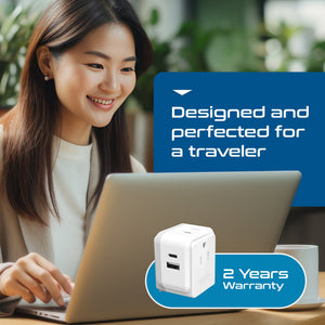 Japan, Philippines Travel Plug Adapter Set | Type A, B - USB & USB-C Ports + 2 US Outlets (PAK-JP) - TRAPSKI