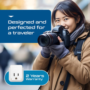 Germany, Korea Travel Adapter Set | Type E/F - USB & USB-C Ports + 2 US Outlets (PAK-SCHUKO) - TRAPSKI