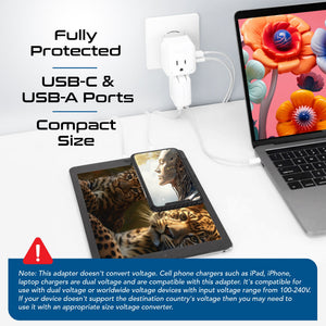 Travel Adapter Set | Type A, B, C, E/F, G, I - USB & USB-C Ports + 2 US Outlets (PAK-WS) - TRAPSKI