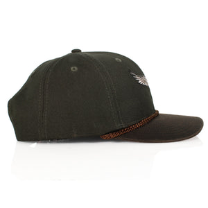 Canvas Mallard Drake Duck Hat with Wax Cloth Visor