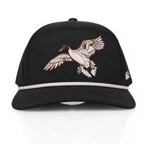 Black Pintail Performance Rope Cap