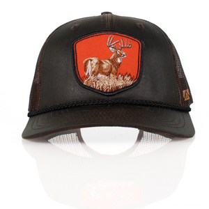 Wax Cloth Deer Patch Cap