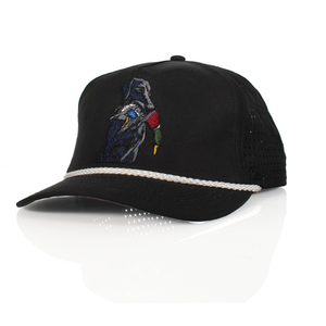 Black Lab Duck Dog 5-Panel Trucker Black