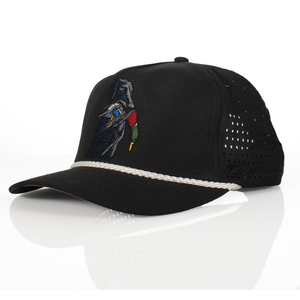 Black Lab Duck Dog 5-Panel Trucker Black