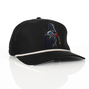 Black Lab Duck Dog 5-Panel Trucker Black