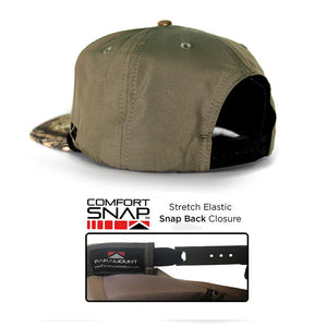Chocolate Lab Duck Dog 5-Panel Camo Visor