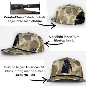 Black Lab Duck Dog 5-Panel Old School Camo