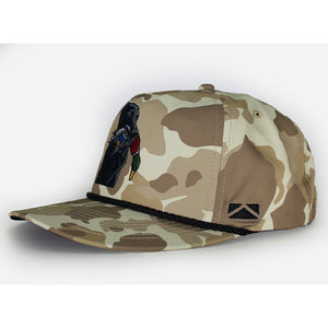 Black Lab Duck Dog 5-Panel Old School Camo