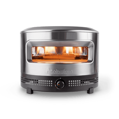 Solo Stove Pi Prime Gas Pizza Oven Outdoor | Portable, Stainless Steel Powerful Demi-Dome Heating, Cordierite Pizza Stone, Panoramic Opening, Perfect for Authentic Stone Baked Pizzas | Pizza Cooking Accessories - TRAPSKI, LLC