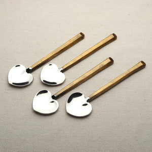 PLATEAU HEART SPOON 4 PC. SET