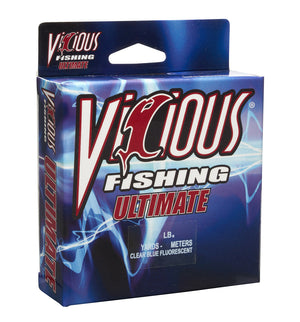 Vicious Ultimate Clear-Blue Fluorescent Mono - 10 Lb Test