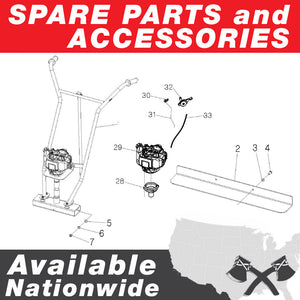 Battery Powered Vibrating Concrete Power Screed 36V/5Ah Float Finishing Tool (Choose 4ft, 6ft, 8ft, 10ft, 12ft, 14ft)