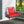 Patio Rattan Porch Swing Hammock Chair with Seat Cushion-Red