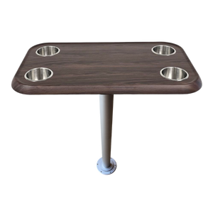 RV Side Tables | RV End Tables - Table Set - 6" Floor Plate System, Cocktail Design (6 colors)