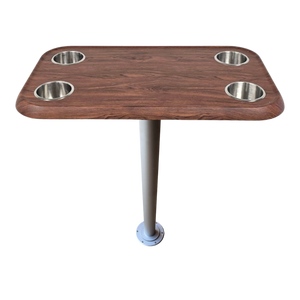 RV Side Tables | RV End Tables - Table Set - 6" Floor Plate System, Cocktail Design (6 colors)