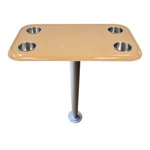 RV Side Tables | RV End Tables - Table Set - 6" Floor Plate System, Cocktail Design (6 colors)