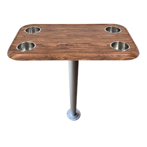 RV Side Tables | RV End Tables - Table Set - 6" Floor Plate System, Cocktail Design (6 colors)