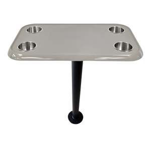 RV Side Tables | RV End Tables - Table Set - 6" Floor Plate System, Cocktail Design (6 colors)