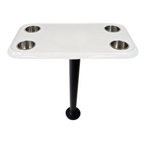 RV Side Tables | RV End Tables - Table Set - 6" Floor Plate System, Cocktail Design (6 colors)