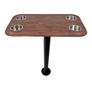 RV Side Tables | RV End Tables - Table Set - 6" Floor Plate System, Cocktail Design (6 colors)