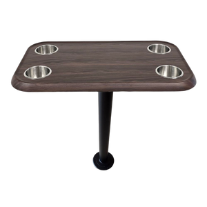 RV Side Tables | RV End Tables - Table Set - 6" Floor Plate System, Cocktail Design (6 colors)