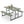 Picnic Table Bench Set for 2-4 People Outdoor Rectangular Camping Dining Table