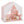 Kid's Play Tent with Washable Cotton Mat and Flag Banner
