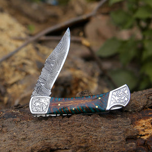 Striker Pocket Knife with Pine Cone Handle