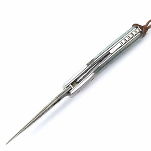 Spire Japanese VG10 Gentleman's Pocket Knife with Abalone Shell Handle