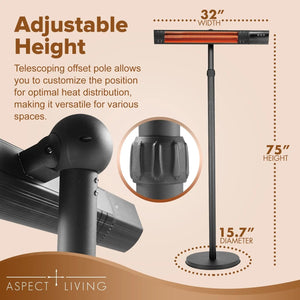 Pole Mounted Electric Patio Heater