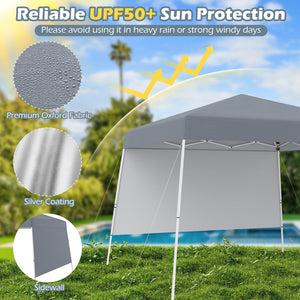 8 X 8 Feet Pop up Canopy Tent with 1 Sidewall and Portable Backpack