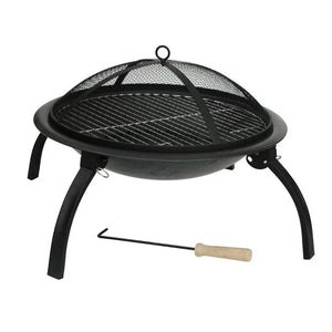 Portable Folding Fire Pit - 22"