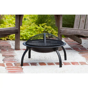 Portable Folding Fire Pit - 22"