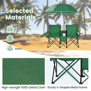 Portable Folding Picnic Double Chair