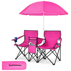 Portable Folding Picnic Double Chair