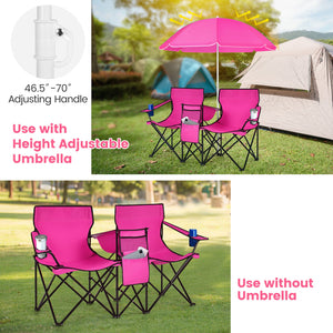 Portable Folding Picnic Double Chair