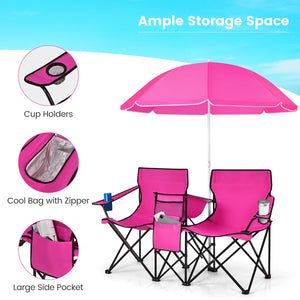 Portable Folding Picnic Double Chair
