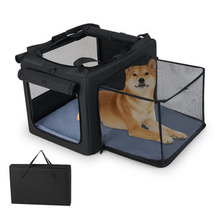 Portable Foldable Pet Carrying Bag with 2 Openings and Comfy Cushion