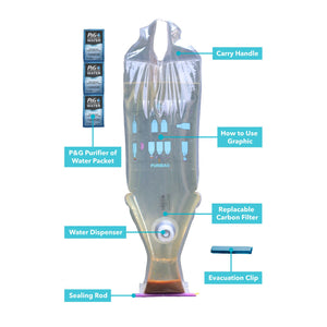 Puribag with P&G Water Filter Packets