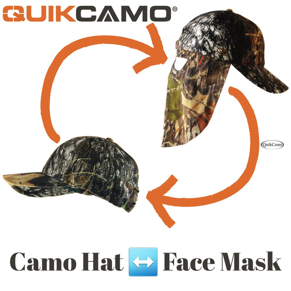 Mathews Logo Camo Hat with Face Concealment