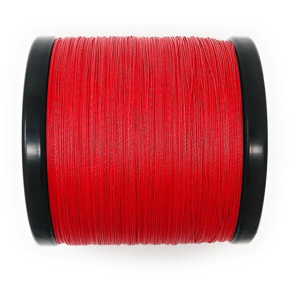 Reaction Tackle Braided Fishing Line - NO FADE Red