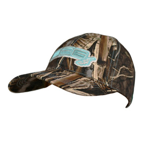 Distressed Camo Baseball Cap