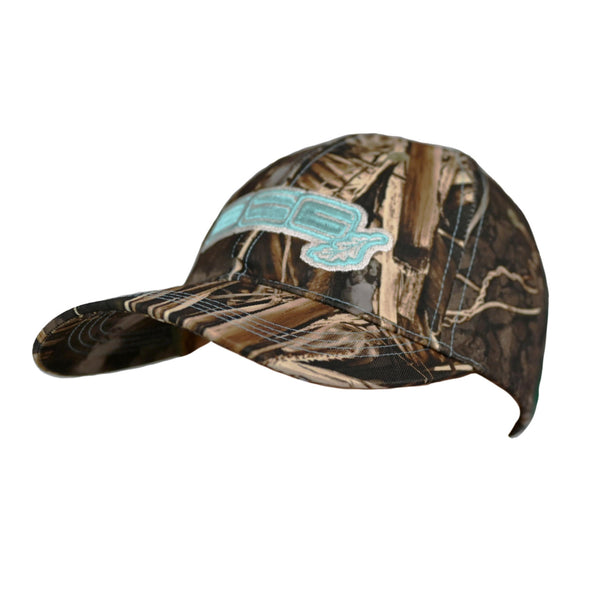 Distressed Camo Baseball Cap