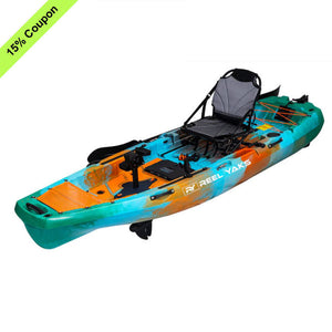 10ft Radar Modular Propeller Drive Pedal Fishing Kayak | 430lbs Capacity | 2 Piece