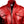 Red Leather Jacket with Strap Pockets