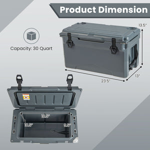 Rotomolded Cooler with Integrated Cup Holders and Bottle Opener
