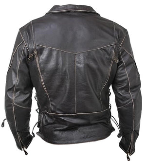 Men’s Brando Rub-Off Leather Jacket